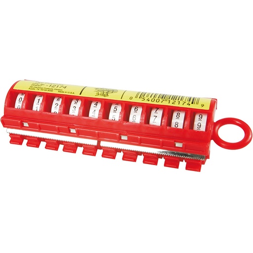 [8728000193] Handy marker med tape 0-9