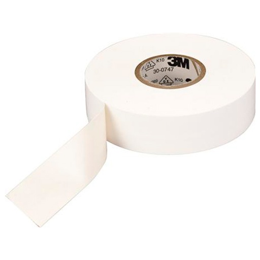 [8739010253] Isolerbånd 0,15x15mm 10M hvid