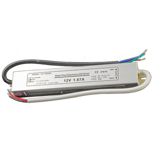 [8820] LED transformer 12V DC max 20 Watt