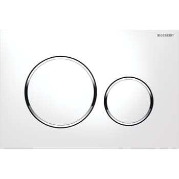 [617080150] Geberit Sigma 20 betjeningsplade i hvid/krom