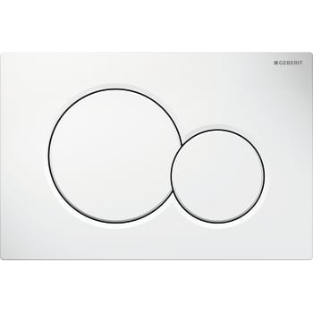 [617080230] Geberit Sigma 01 betjeningsplade i hvid