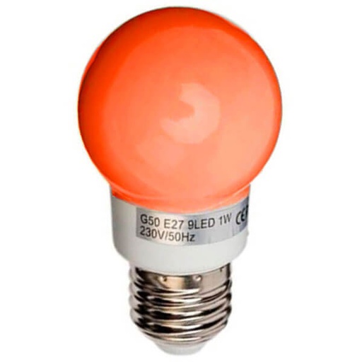 [9115298] Deco kronepære LED 1W E27 orange