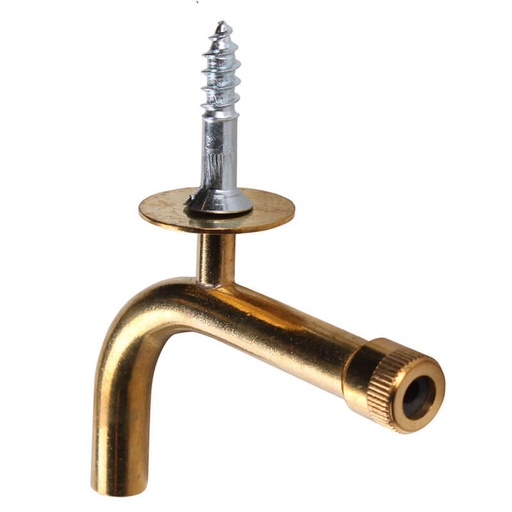 [9439000012] Svanehals M/1 1/4" Skrue - Messing