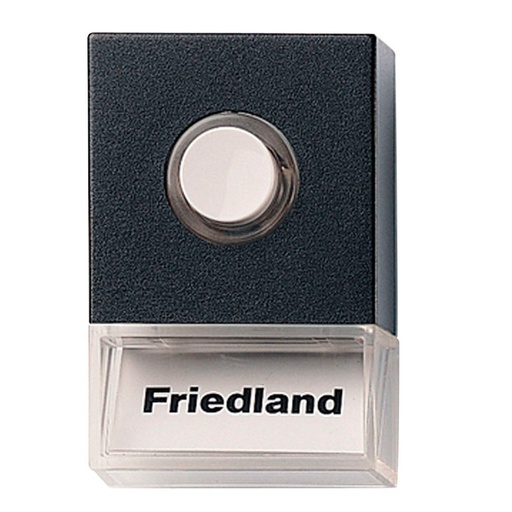 [9590007239] Friedland Tryk for ringeklokke D723 Sort