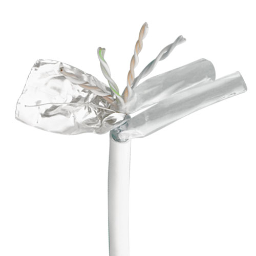 [9883005362] Telefonledning AKS 4x2x0,6 Skærmet hvid - pr. m.