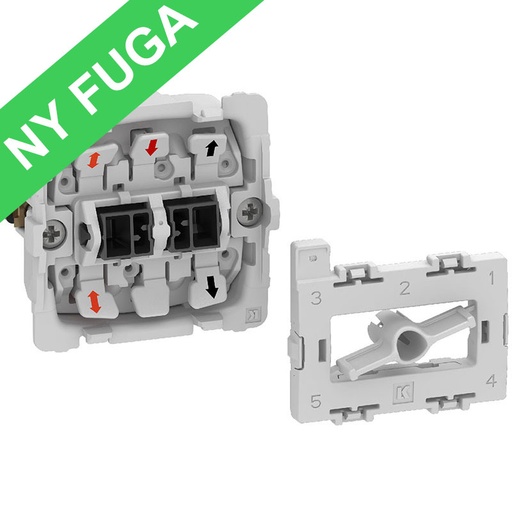 [1017058316] Fuga korrespondance nøgleafb. med LED med 2 sløjfe