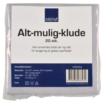 [881893071] Alt-mulig-klud, 38 x 38 cm, 90g, 20 stk.