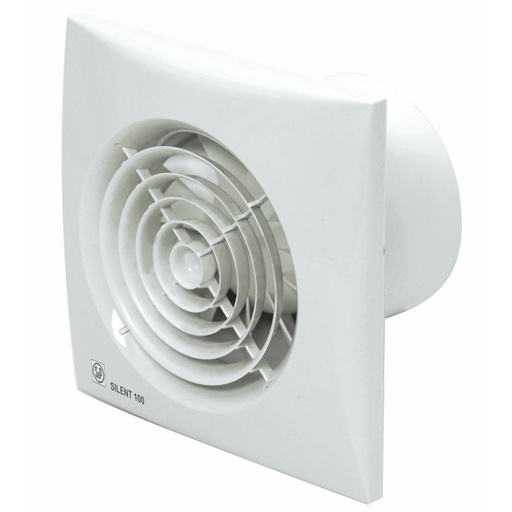 [9978866306] Ventilator Silent 100CZ m. kontraspjæld, aut. lukke og kugleleje