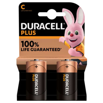 [8494019081] Duracell Plus Power batteri, C LR14, 2 stk.