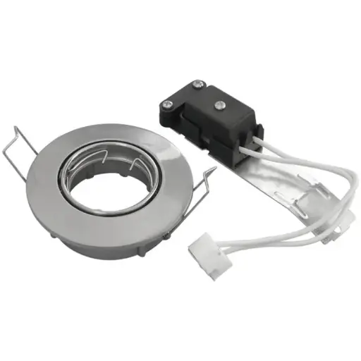 [C5-3] Downlight 12v GU4 max 20w børstet kipbar