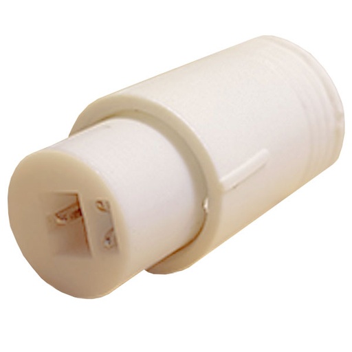 [G9041P] Højttalerstik, 2 pol - Hun - Hvid - 1 stk.