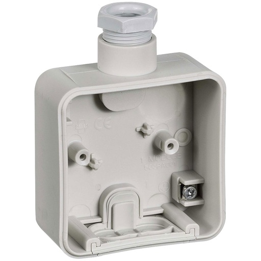 [1017050505] Opus 74 underlag 1 modul med 1xM20 forskruning - lysegrå