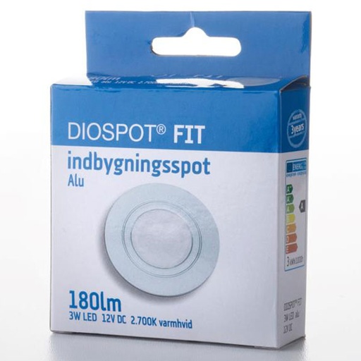 [451851] Diospot FIT 3W LED 927 180Lm - alu
