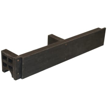 [227580200] Dutra 200 x 180 x 1000 mm sokkelaffugter u/bund/rist, gbr.plast