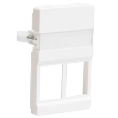 [0486105435] Dataudtag Fuga 1,5m for 2*Keystone montageramme - hvid