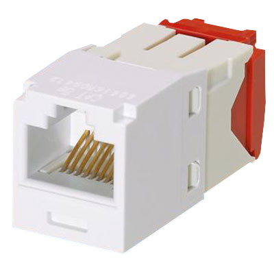 [7886105119] Modular jack KAT6 UTP mini COM TG - hvid