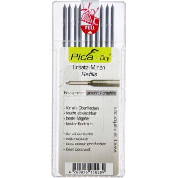 [881030472] Pica stifter til Dry dybhulsblyant, sort, 10 stk.