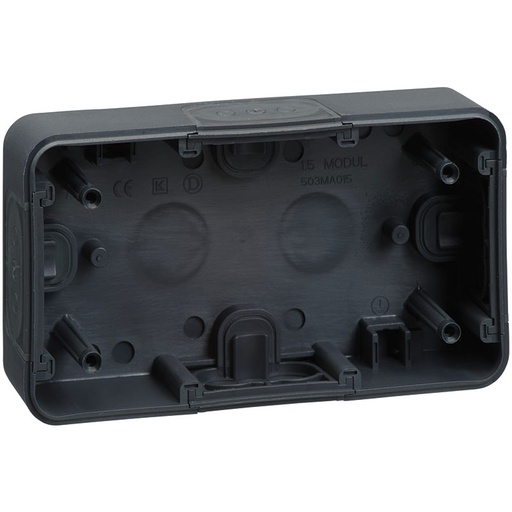 [1017060715] LK Opus 74 underlag 1½ modul vandret - antracit