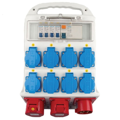 [7812500092] Byggepladstavle medium 16A, 10 udtag