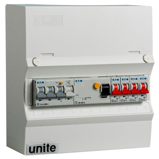 [7816305138] Færdigmonteret gruppetavle - HPFI - 4x10A 1P+N, 1xKombi 16A/30mA 3P+N