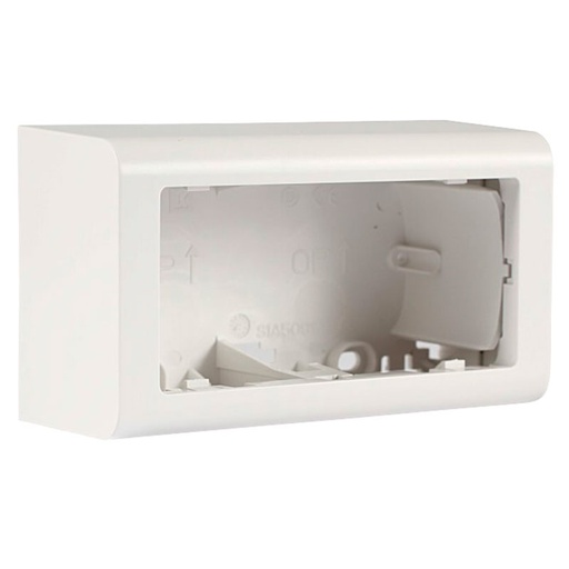 [1017048290] LK Fuga Softline vandret underlag 2 modul 49mm dyb - hvid