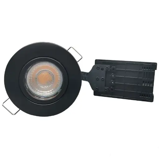 [1230454133] Pro Uni Install m. 6W 3-trins dæmpbar pære 3000K - mat sort