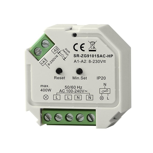 [906027] Zigbee 3,0 dæmper 400W 230V