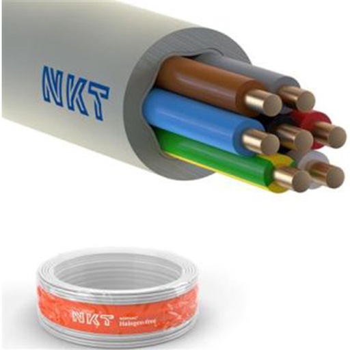 [3033779363] NKT installationskabel 7x1,5mm² HF fri - 100 meter