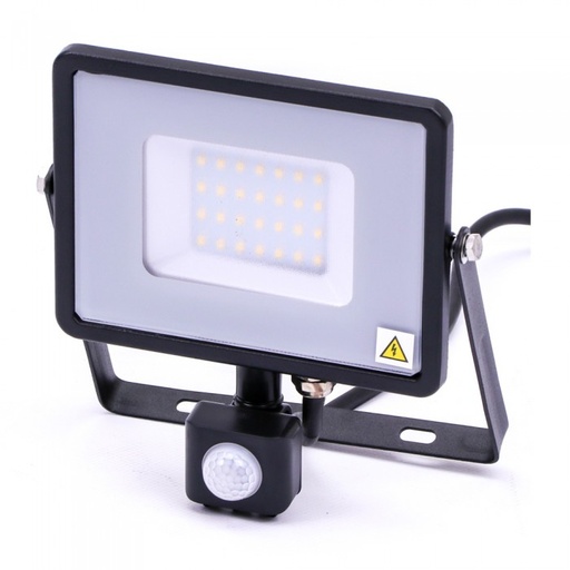 [30461] 30W LED projektør med sensor, 4000K