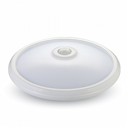 [13807] 12W LED sensorlampe, 3000K - Hvid