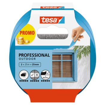 [881520140] tesa afdækningstape Outdoor 25 mm x 25 m, blå, 2 pk.