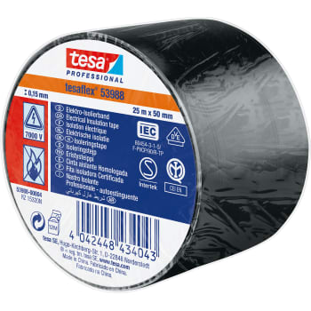 [881651251] ISOLERINGSTAPE VDE/IEC PVC 25MX50MM SORT