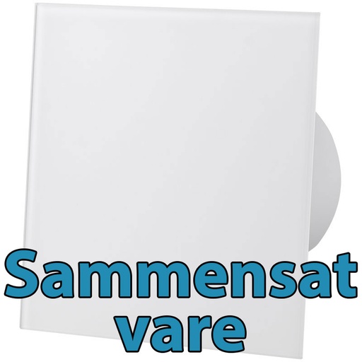 [0106401170] dRim ventilator m. kugleleje og hygrostat hvid front