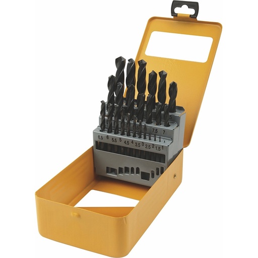 [9816655] Sortiment boks - Metalbor, 25 dele, 1-13