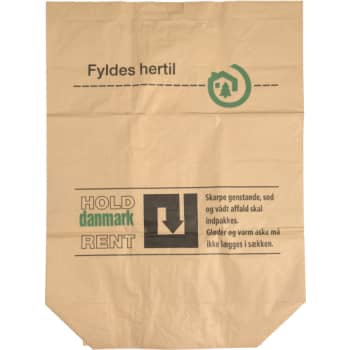[881891150] Papirsæk, 2-lags, brun, vådstærk, 70 x 95 x 25 cm, 110 l