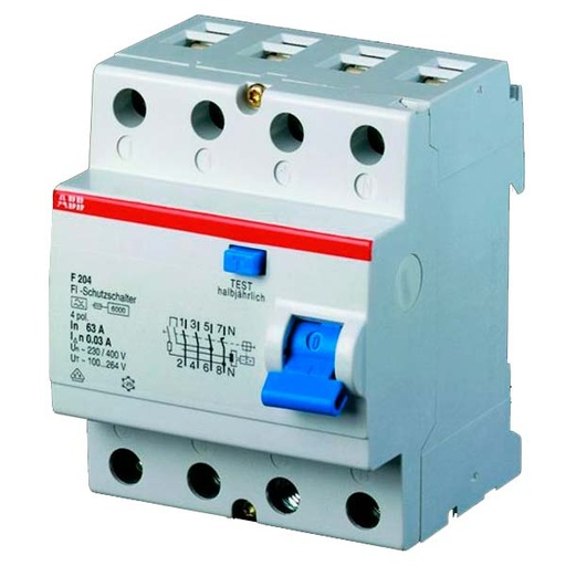 [0422110196] Fejlstrømsafbryder HPFI 40A 4 polet 30mA