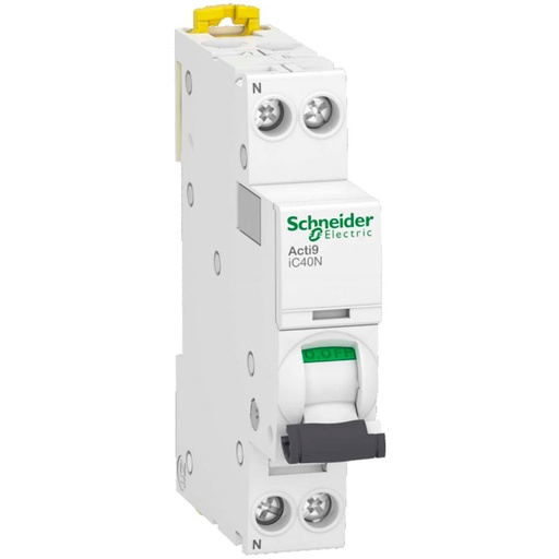 [3322098661] Schneider automatsikring 13A 1P+N C 1M 6/10kA