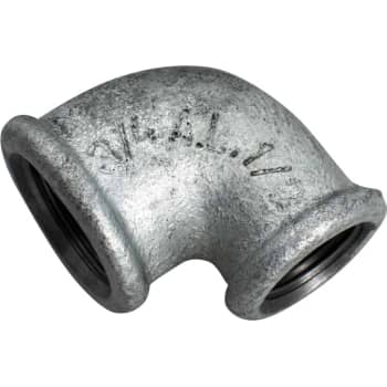 [000090433] 3/4" x 1/2" Galvaniseret vinkel 90° muffe/muffe