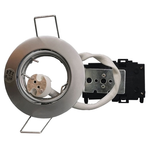 [500MC] Downlight 12v GU4 max 20W Mat krom