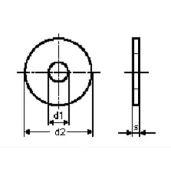 [008002316] Skærmskive M16, 17 x 50 x 3 mm, A4, DIN 9021