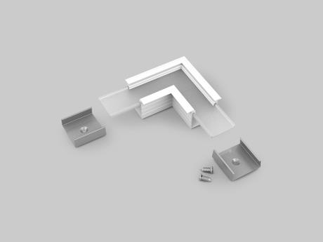 [510798] DIOFLEX Hjørnebeslag 90° hvid f/LINEA-IN20 F/U7
