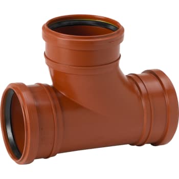 [195062115] Uponor 110 x 110 mm 88 gr. PP-kloakgrenrør med 3 muffer