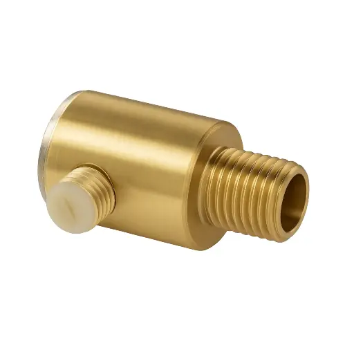 [99009778] Trækkaflastning i messing, m. udvendig gevind, Ø10 mm. - 4 stk.