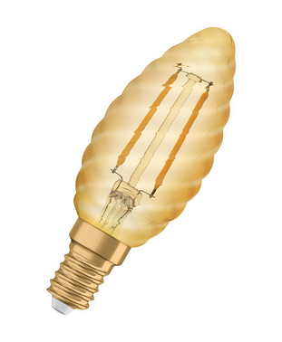 [5657033454] OSRAM Vintage 1906 LED kerte 2,5W/825 (22W) E14 guld