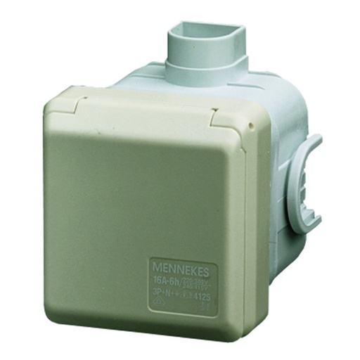 [1515118509] CEE stikdåse indbygning 5 polet 16A 400V IP44
