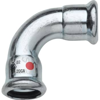 [034702122] 22 mm TURBO Steel bøjning 90G. muffe/muffe