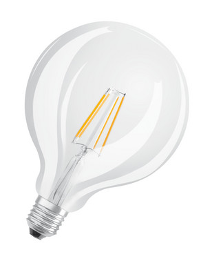 [5657038637] OSRAM PARATHOM globe 125 4W/827 (40W) E27 filamentklar (470 lm)