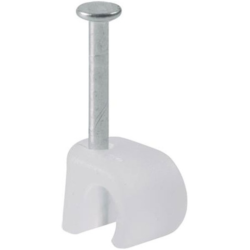 [0839106405] Kabelclips til 5-7mm kabel 20mm søm natur - 100 stk.