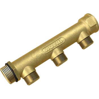 [046565103] 3/4" fordelerrør 3 afgange 1/2" Centerafstand¨50