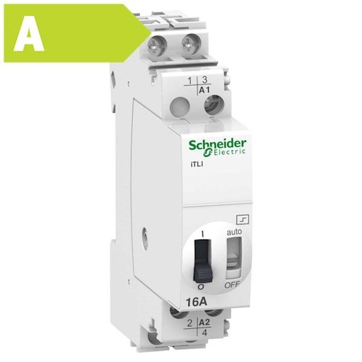 [3322078843] Kiprelæ iTLI 16A 1NO+1NC 230/240VAC Bredde 18mm